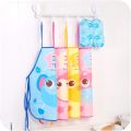 Apron for 1 PCS Children Cartoon Apron Kitchen Art Baking Arm Sleeve Animal Waterproof Apron Kids Painting Apron with Colorful Aprons. 