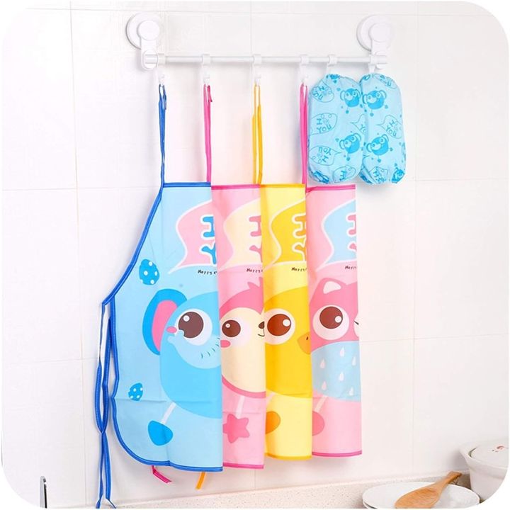 Apron%20for%201%20PCS%20Children%20Cartoon%20Apron%20Kitchen%20Art%20Baking%20Arm%20Sleeve%20Animal%20Waterproof%20Apron%20Kids%20Painting%20Apron%20with%20Colorful%20Aprons%20-%20Image%205