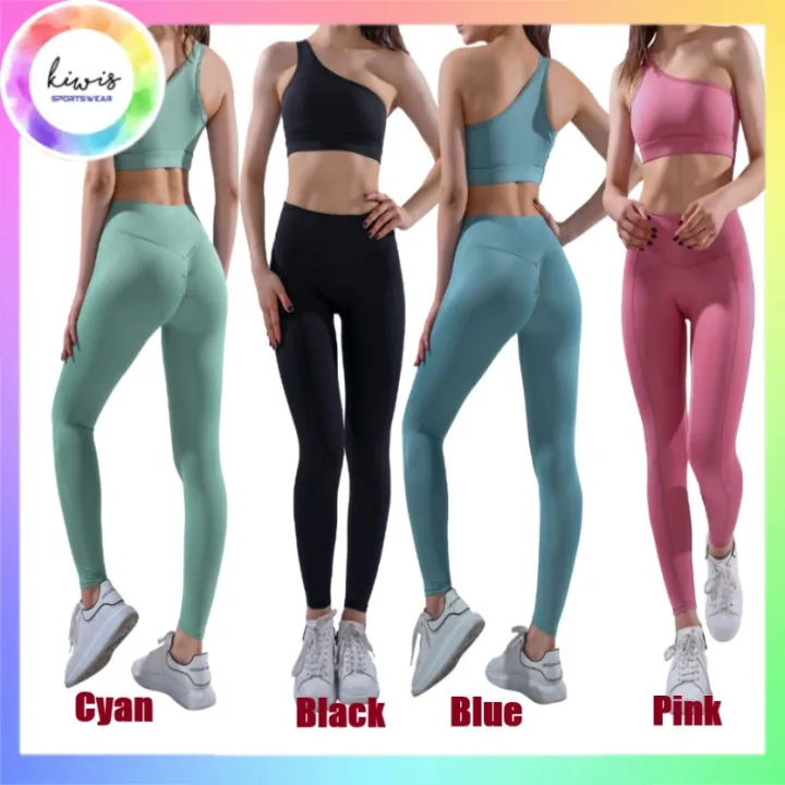[Kiwis] One shoulder Yoga/Sport bra and pants set