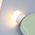 USB Plug Lamp LED Book Eye Protection Round Reading Night Light. 
