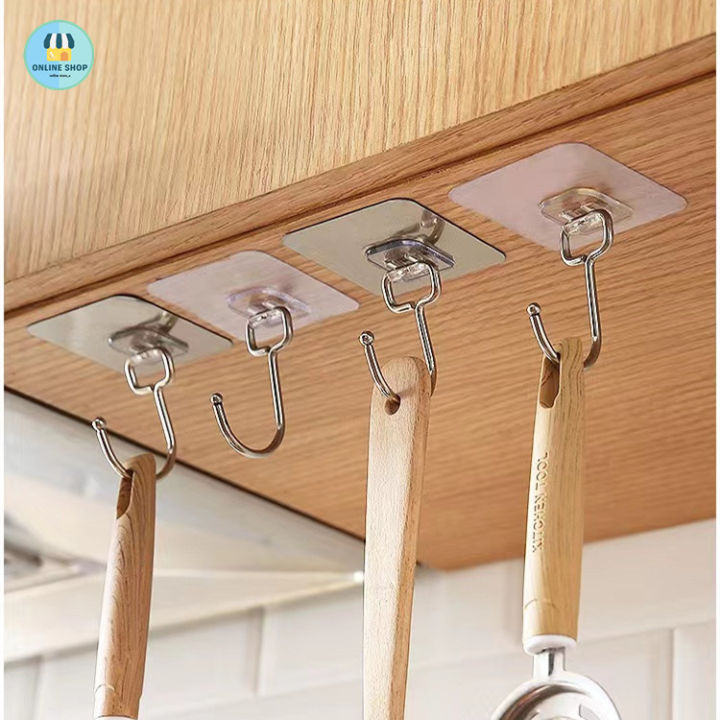 Wall Mount Sticker Hook 7cm (နံရံကပ်စတစ်ကာချိတ်)