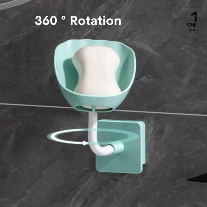 Strong adhesive Soap Storage Holder which contained draining hole (နံရံကပ် ဆပ်ပြာခွက်)