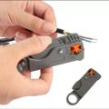 Wire Stripper s a small, hand-held device used to strip the electrical insulation from electric wires. 