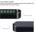 Stylish Car Phone Number Display Plate/Luminous Magnetic Phone Number Display/Parking Card Plate. 