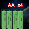 100% Original Rechargeable Battery 1.5V Alkaline AA AAA Battery Double Pow and Charger. 