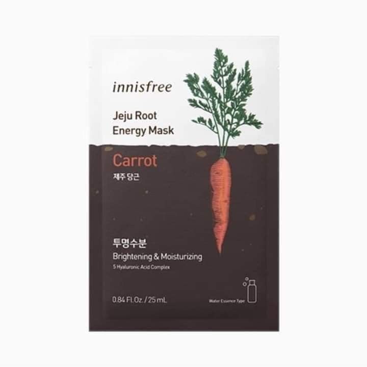 𝑰𝒏𝒏𝒊𝒔𝒇𝒓𝒆𝒆 𝑱𝒆𝒋𝒖 𝑹𝒐𝒐𝒕 𝑬𝒏𝒆𝒓𝒈𝒚 𝑴𝒂𝒔𝒌 Carrot 25ml 10 𝑺𝒉𝒆𝒆𝒕𝒔