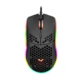 Tech Infinite Ice Armor GT-660 Gaming USB Gaming Mouse, Honeycomb Hollow Design Ergonomic Wired Mouse with Backlight, up to 6400 DPI, RGB Gaming Mouse for Mac, Laptop, Computer, (Black). 