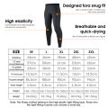 (Preorder)WEST Cycling Men Compression Pants Gym Fitness Sports Running Leggings Tights Quick Dry Fit Training Jogging Pants Black အားကစားဘောင်းဘီရှည်. 