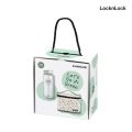 Locknlock Let’s Go Green Special Edition Lunch Box Set *အပူခံအိတ် + microwave safe ထမင်းဘူး ၂ ဘူး + ၁.၂ လီတာ ရေဘူး *💯 Authentic Official Store *Made in Korea. 