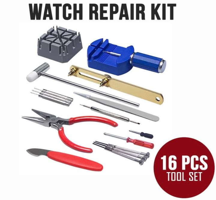 (Preorder)Watch Repair Tools Kit (16-in-1) – Professional & DIY Watch ...