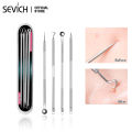 (Preorder)SEVICH 4PCS Blackhead Remover Pimple Acne Pore Comedone Extractor Face Skin Care Tool. 