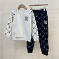 (Preorder) New Boys and Girls Cotton Embroidered Sports Two-piece Set, Soft and Comfortable. 