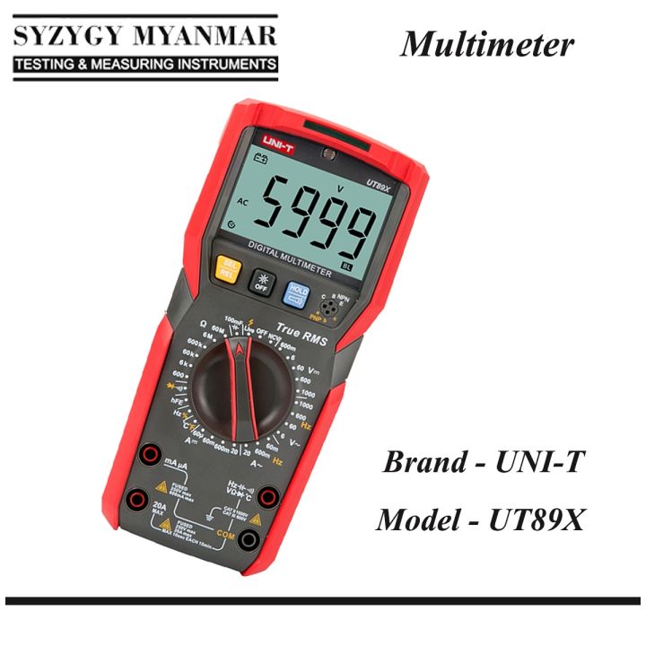 UNI-T UT89X Digital Multimeter (1000V,20A,True RMS, ±0.5%)