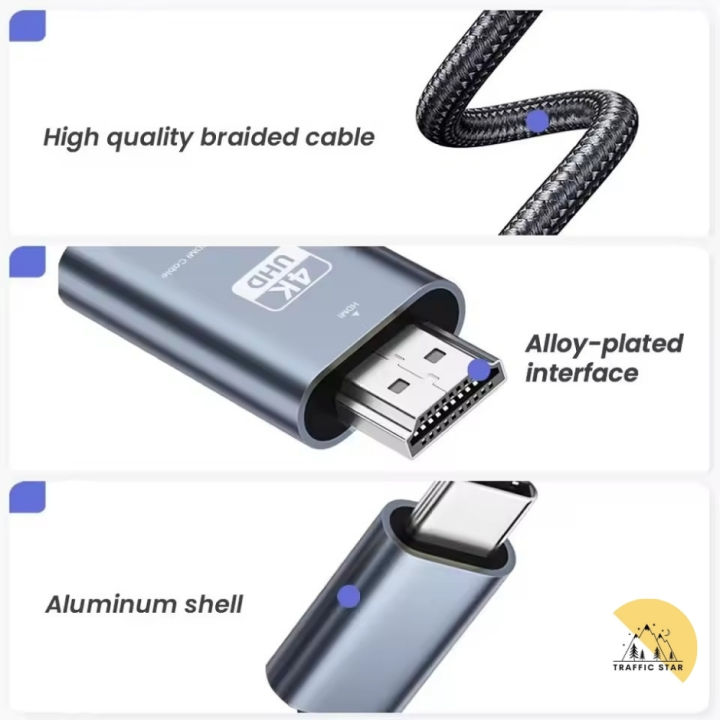 USB%20C%20TO%20HDMI%20Male-Male%20Cable%202meter%204K%2060Hz%20Type-C%20TO%20HDMI-Compatible%20Ultra%20High%20Speed%20%E2%80%8B%E2%80%8BAdapter%20Cable%20-%20Image%203