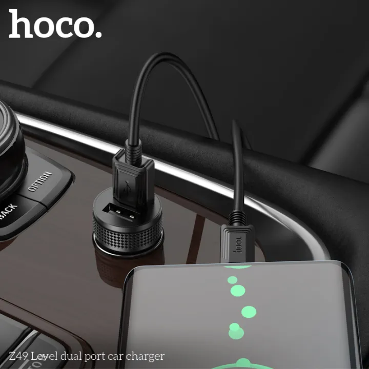 (Preorder)HOCO%20Z49%20Level%20dual%20port%20car%20charger,%202%20USB%20ports%20charger,%20supports%20fast%20charging%20-%20Image%207