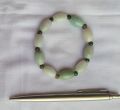 Jade Barrel beads bracelet,  ကျောက်စိမ်းဘုံပုတီးညှပ် လက်ပတ်၊. 