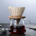 High borosilicate glass hand brew coffee pot. 