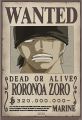 One Piece Wanted Poster. 