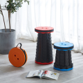 Portable, Foldable Chair Telescopic Round Portable Retractable Plastic Camping Gardening Folding Stool (ဘက်စုံသုံးခေါက်ထိုင်ခုံ). 