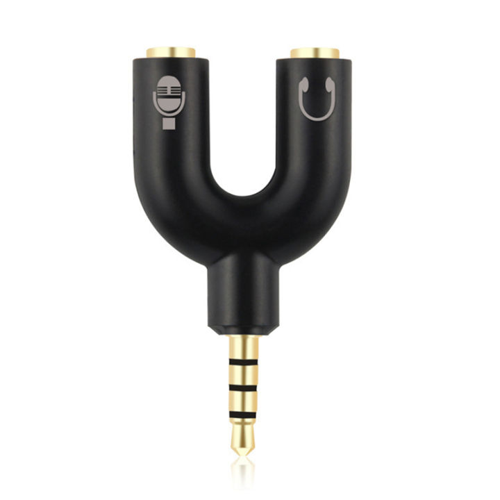 🎧🔌 3.5mm Audio Jack Splitter Converter 🎤📱💻 | Shop.com.mm