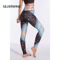 (Preorder) High-Waisted Leggings with Floral Appliques, Designer Design, Running, Fitness, and Outdoor Gym Wear, Comfortable and Casual, Elasticated Waistband, Breathable, Summer Pants, Stretch Fabric with Unique Pattern. 