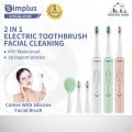 Simplus Electric Toothbrush 3 Modes Sonic Vibration USB Rechargable Smart Timer Waterproof Portable. 
