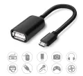 10cm Micro-USB OTG Cable /Micro USB to USB, Micro USB 2.0 OTG Cable 2 Pack On The Go Adapter Micro USB Male to USB Female for Android Tablets. 