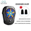 Tech Infinite SL-09 Mobile Phone Radiator Digital Display Semiconductor Low Noise 2-gear With Colorful Light Portable Cooling Fan Game Mobile Phone Cooler USB Powered Cell Phone Radiator Snap-on Cooling Tool. 