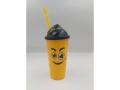 Emoji Water Bottle-Yellow. 