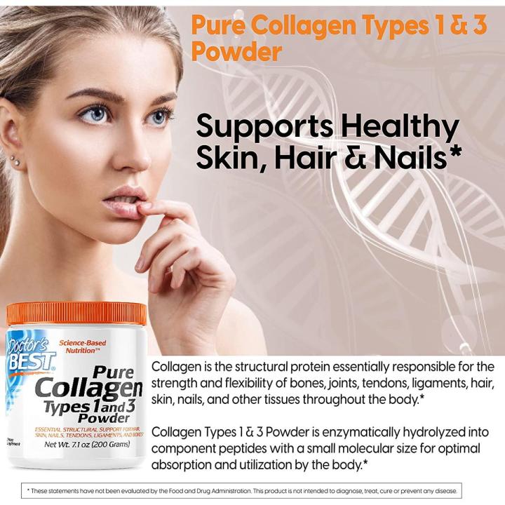 Doctor's Best, Pure Collagen Types 1 and 3 Powder, 7.1 oz (200 g)