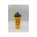 Emoji Water Bottle-Yellow. 