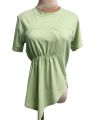 ချည်သား တီရှုပ်အင်္ကျီ Korean style Free style Green T Shirt comfort and cozy to wear daily AyeyarMark Fashion. 