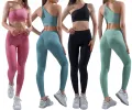 [Kiwis] One shoulder Yoga/Sport bra and pants set. 