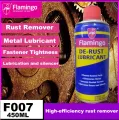 FLAMINGO De-Rust Lubricant 450ml သံချေးချွတ်ဆေးဘူး (Shining Light). 