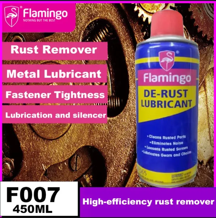 FLAMINGO De-Rust Lubricant 450ml သံချေးချွတ်ဆေးဘူး (Shining Light)