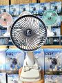 Portable Small Clip Fan With Phone Stand, Lightweight Mini Handheld Cooling Fan, Rechargeable Table Fan. 