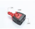 Car Inverter 150W 12V DC to 220V AC Power Supply Inverter Adapter with 2.1A USB Charger Port. 