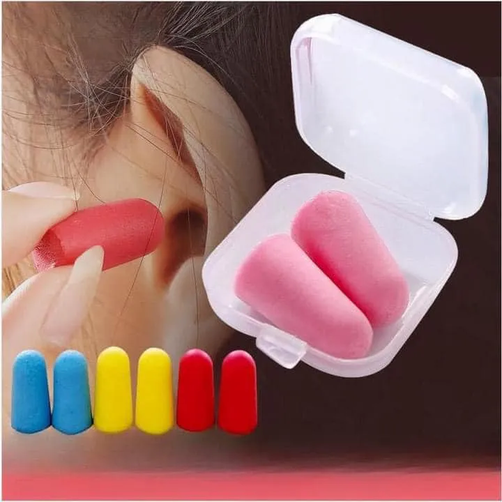Sponge Ear Protection 2pcs/set) Sponge Earplugs Noise Reduction Earplugs Sleep Sponge ...