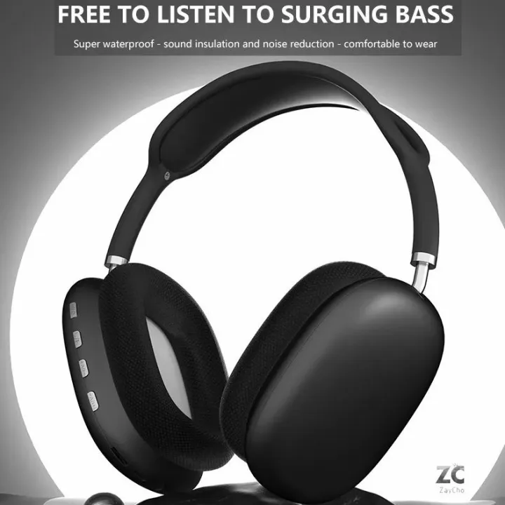P9%20Wireless%20Bluetooth%20Headphones,%20HiFi%20Stereo%20Over%20Ear%20Headset%20with%20Microphone%20Sports%20Noise%20Cancelling%20Earphones%20for%20Travel/Home/Office%20(Black)%20-%20Image%202