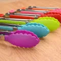 Stainless Steel Food Clamp Kitchen High-temperature Resistance Steak Food Clip Silicone Heat Resistant Barbecue Clamps. 