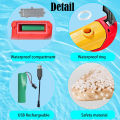 (Preorder) Beige water gun, Songkran water gun, large electric water gun, waterproof, high pressure, suck water with one button ရေပြွတ်သေနတ်. 