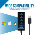 Usb3.0 Hub 4-Port High-Speed USB Splitter. 
