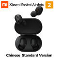 Redmi Airdots 2 TWS Bluetooth Earphone Stereo bass BT 5.0 Eeadphones With Mic Handsfree Earbuds AI Control. 
