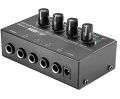 MICROAMP HA400 Ultra-Compact 4 Channel Stereo Headphone Amplifier. 