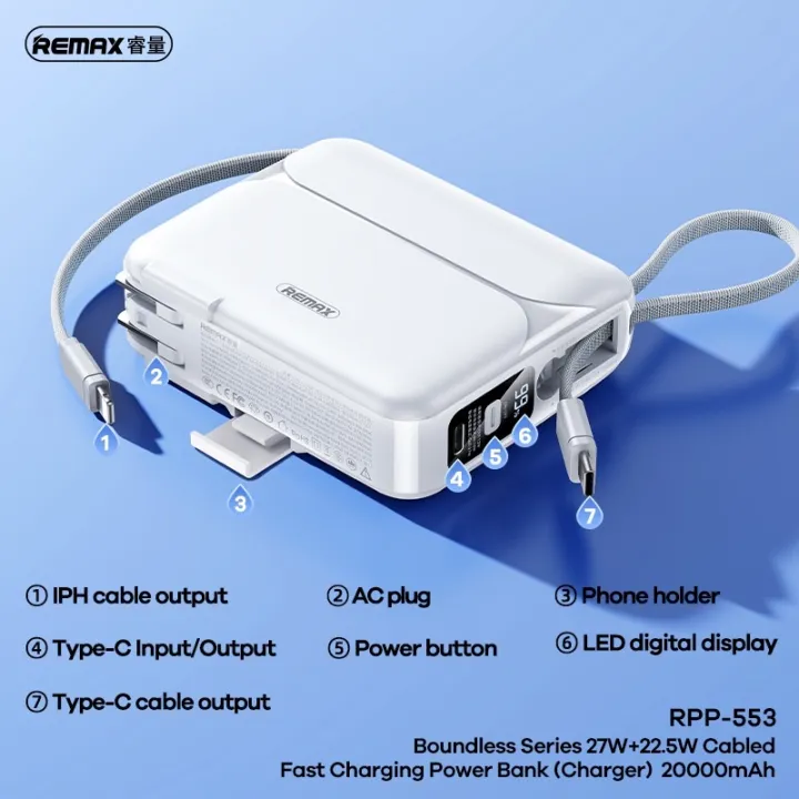 (Preorder)%20Remax%20power%20bank,%20RPP-553%20backup%20battery,%2020000mAh%20Power%20Bank%20PD27W%20+%2022.5W,%20fast%20charging,%20with%20plug,%20ready%20to%20ship%20-%20Image%207