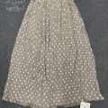 ချည်သားစကပ်အရှည် Cotton Spot Skirt Exquisite Elegance Embrace Style Enchanting. 
