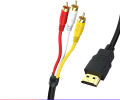 HDTV to 3RCA lotus cable HDTV to AV cable HDTV to AV adapter cable AV composite video cable 1.5 meters. 