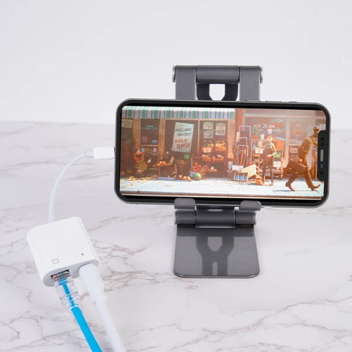 10/100Mbps%20Lightning%20to%20RJ45%20Adapter%202%20in%201%20Ethernet%20LAN%20Network%20Adapter%20with%20Charge%20Port%20Compatible%20with%20IPhone/iPad/iPod%20Plug%20and%20Play%20-%20Image%207