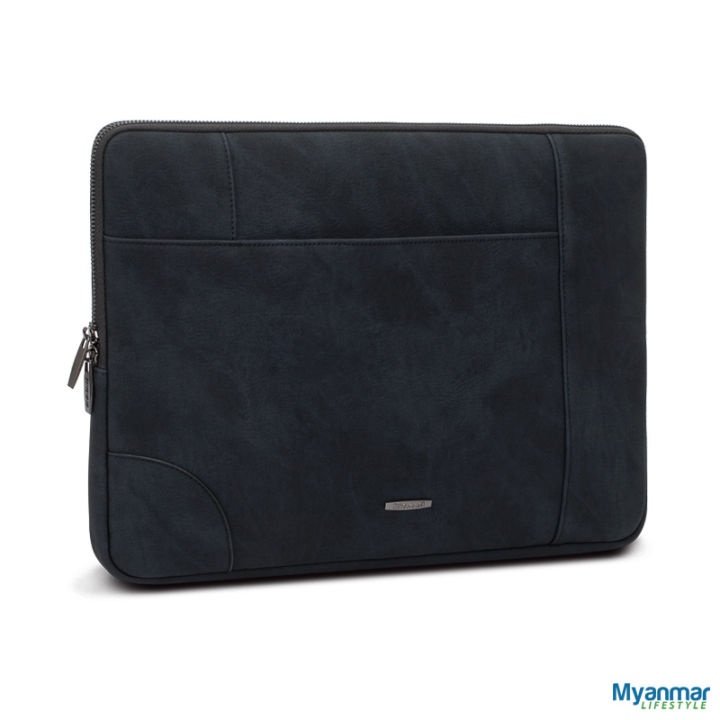 Faux Leather Laptop Sleeve - Rivacase (Water-Resistant)