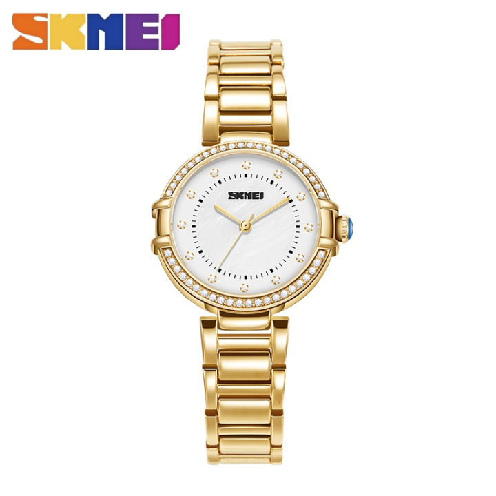(Preorder) Skmei luxury diamond wristwatch for women အမျိုးသမီးဝတ်နာရီ